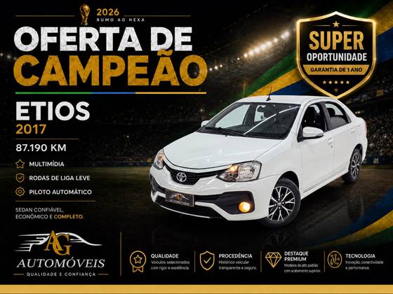 TOYOTA ETIOS 1.5 PLATINUM SEDAN 16V FLEX 4P AUTOMÁTICO
